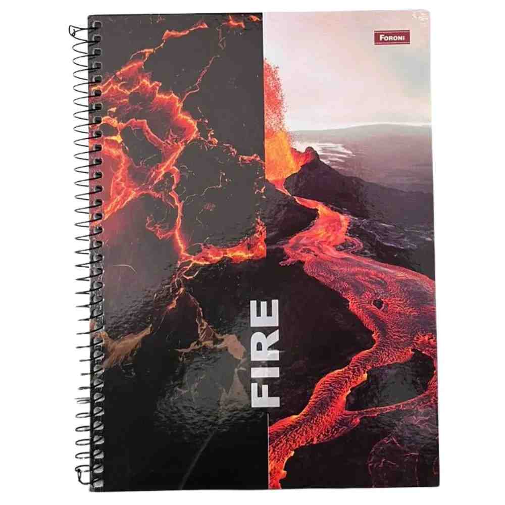 CADERNO ESPIRAL 1/4 4ELEMENTOS C.D. 200FLS